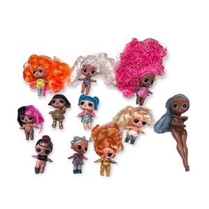Mixed Lot of 11 2016/17/18/19  LOL! Dolls  Hair Goals Baby Glam Glitter & More
